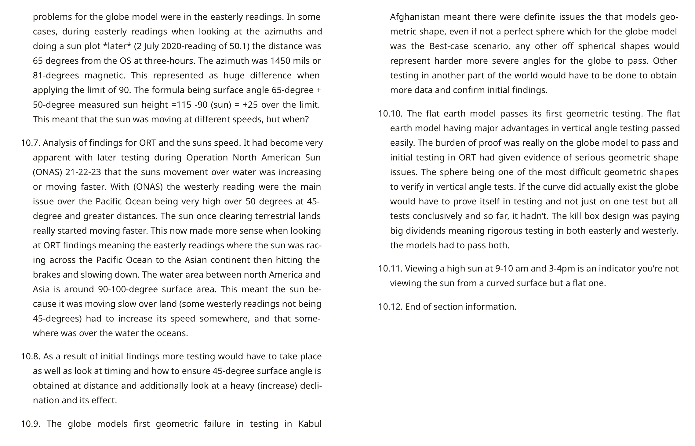 ORT 2020 — Sections 10.5-10.12 (findings & conclusions)