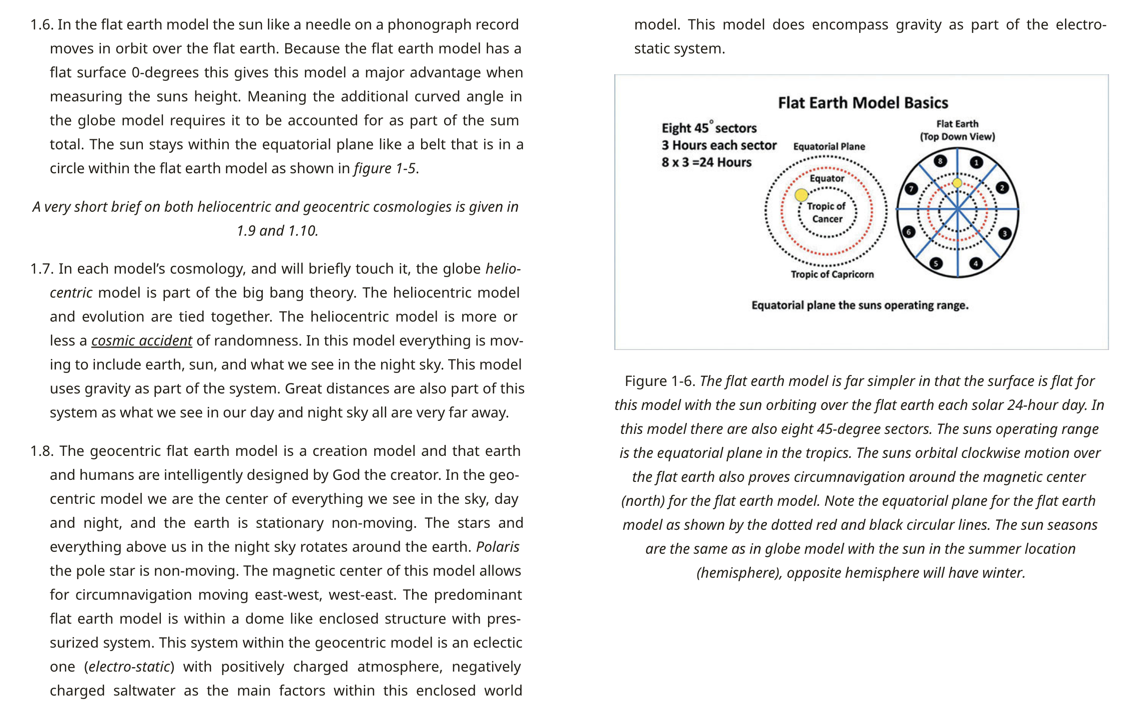 ORT 2020 — Flat earth model (Figure 1-6), sections 1.6-1.8